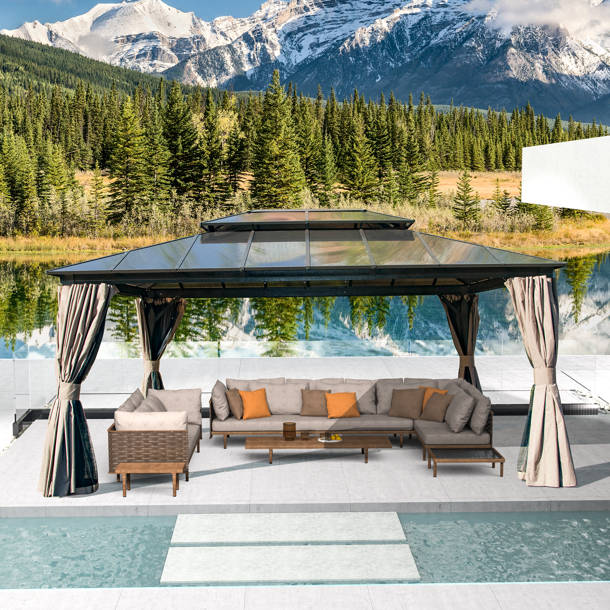 domi outdoor living Universal Winter Cover for Hardtop Gazebos 12x14